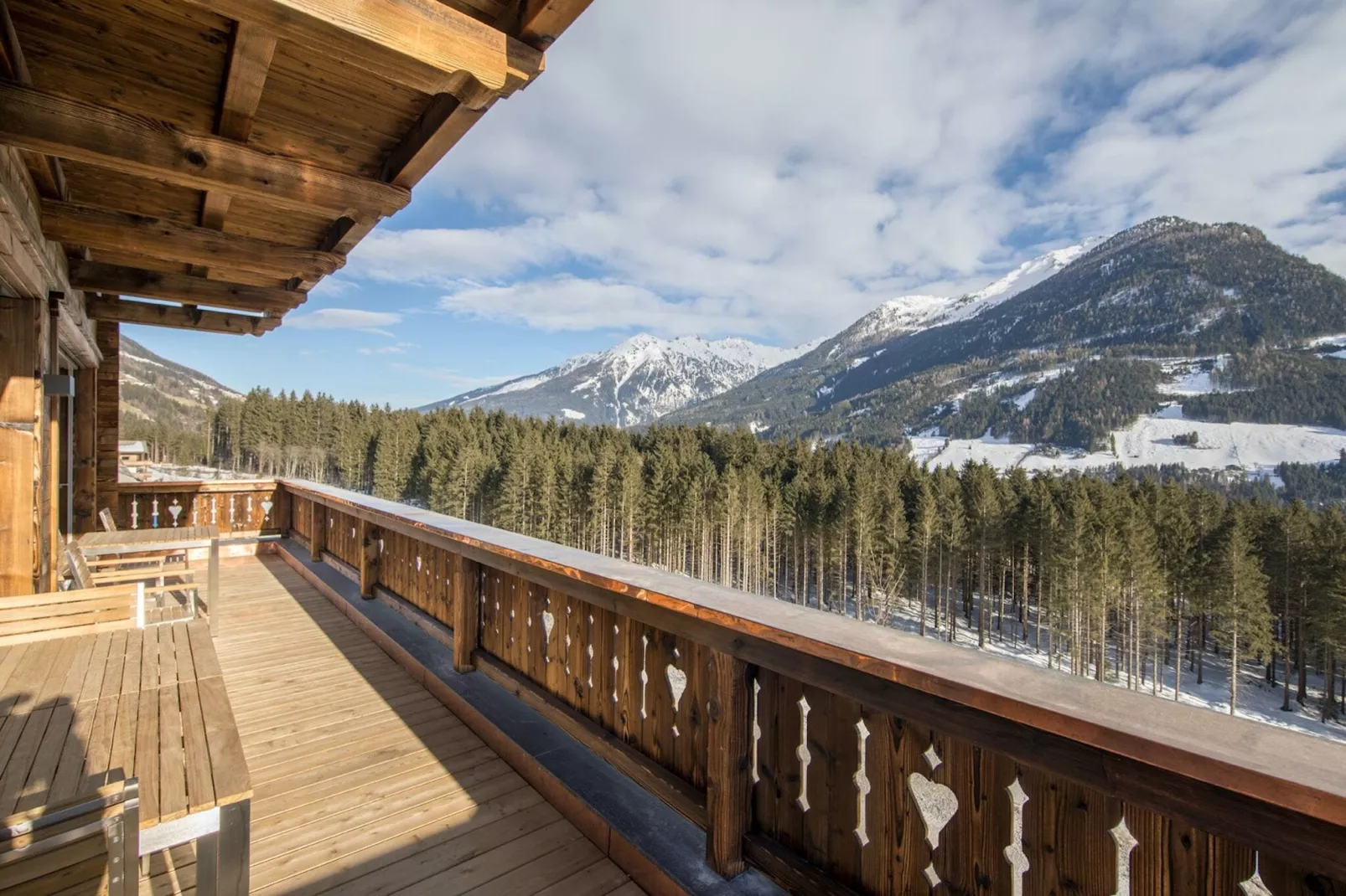 Rossberg Hohe Tauern Chalets 6 Sauna-Terrasbalkon