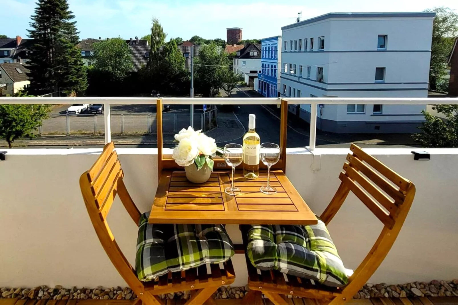 Ferienwohnung Der Anker-Terrasbalkon