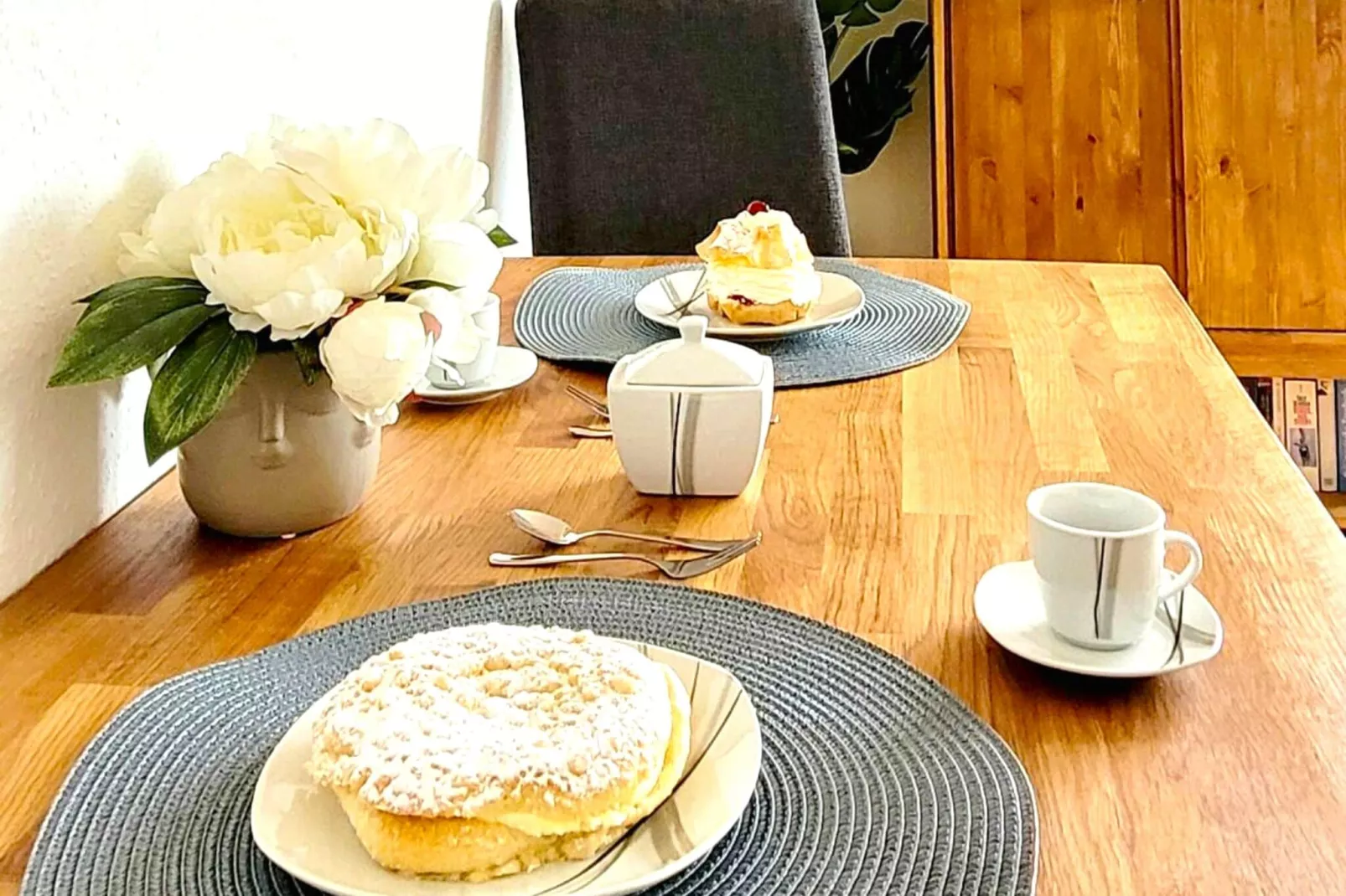 Ferienwohnung Der Anker-Eetkamer