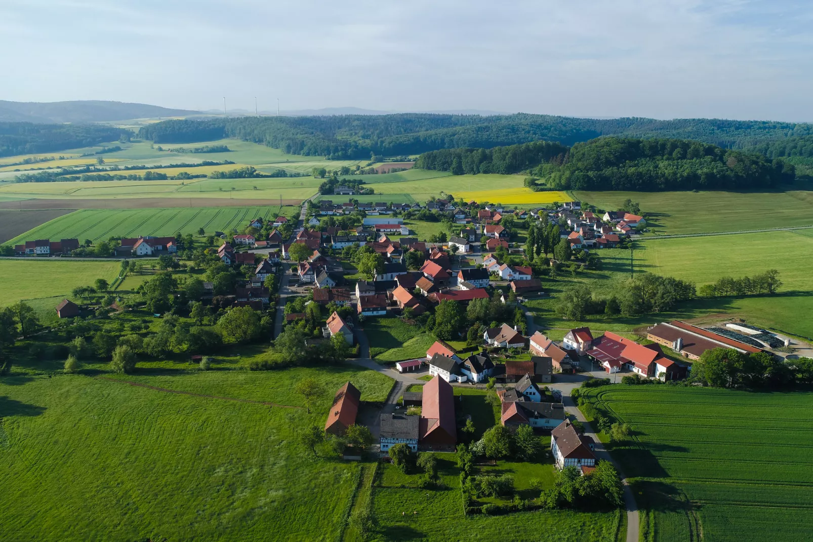 Ober-Waroldern-Gebieden zomer 5km