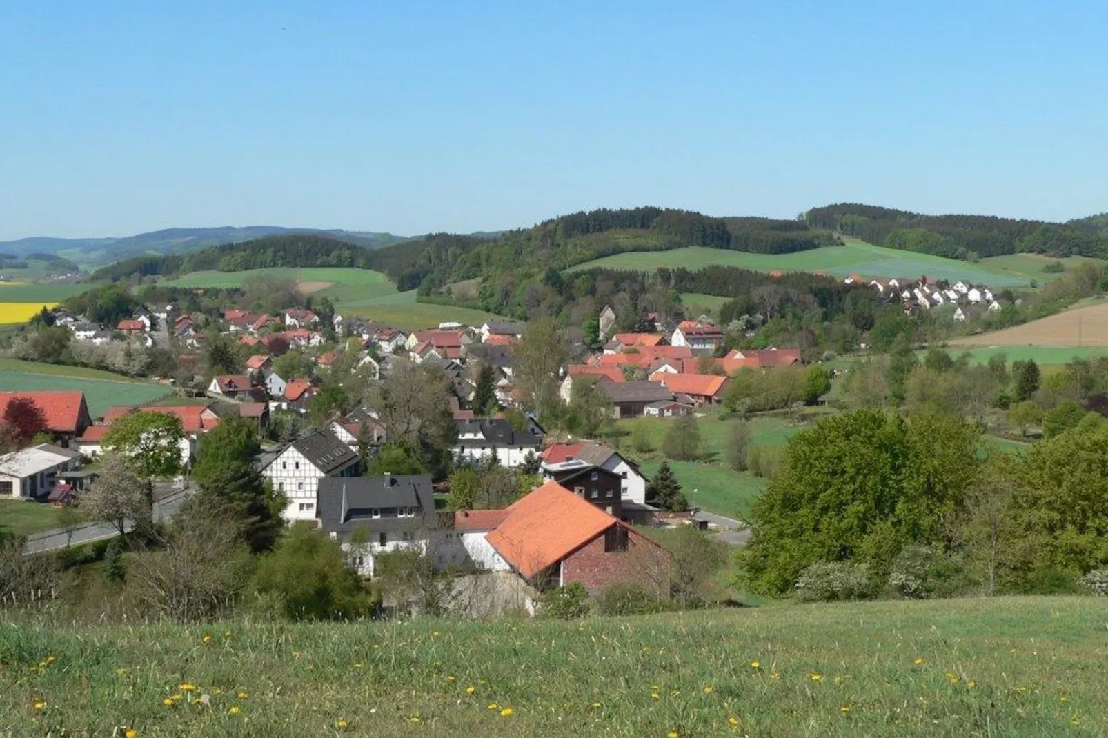 Sauerland-Gebieden zomer 1km