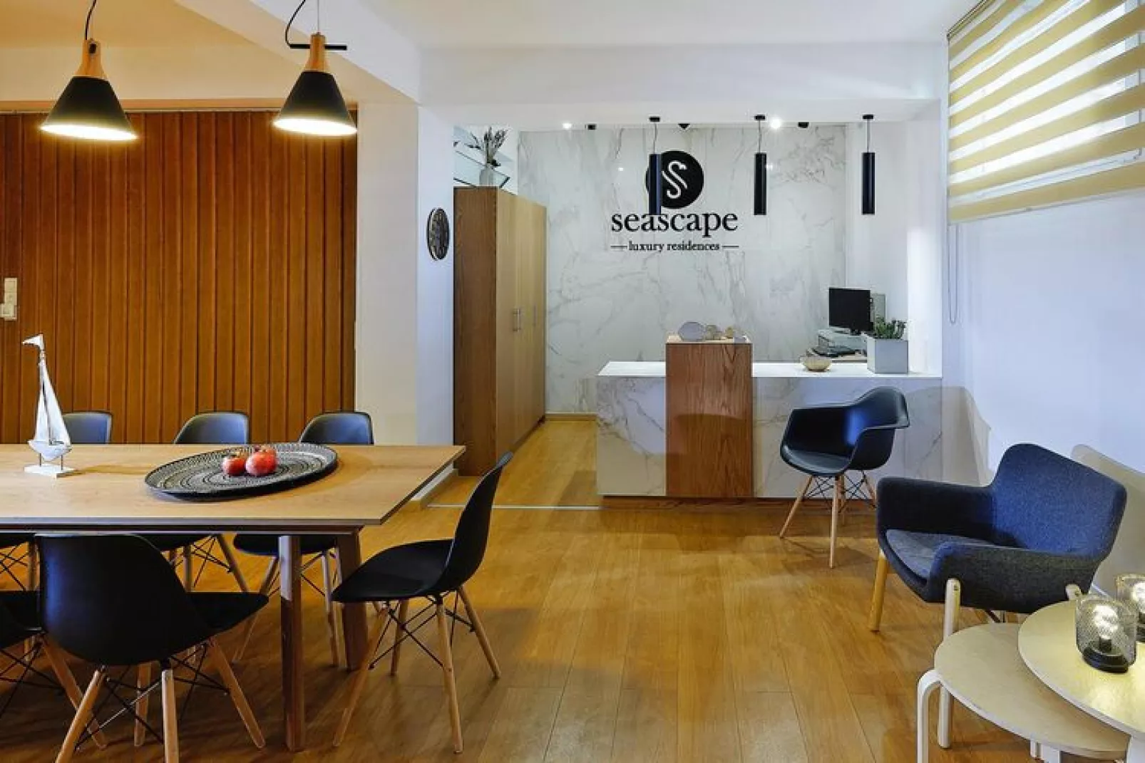 Appartementen Seascape Luxury Residences, Agia Pelagia-Woonkamer