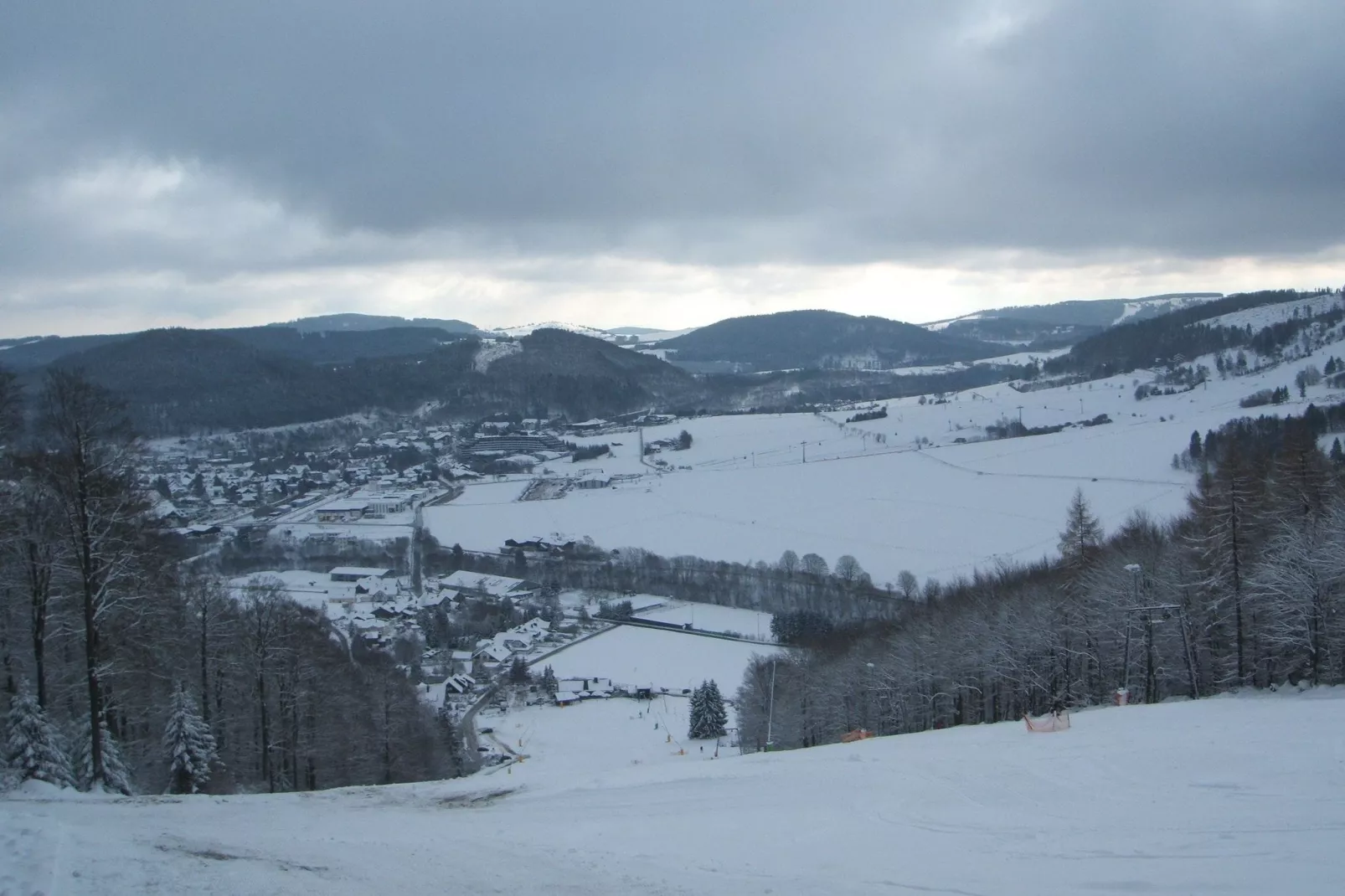 Auf den Gärten-Gebied winter 1km