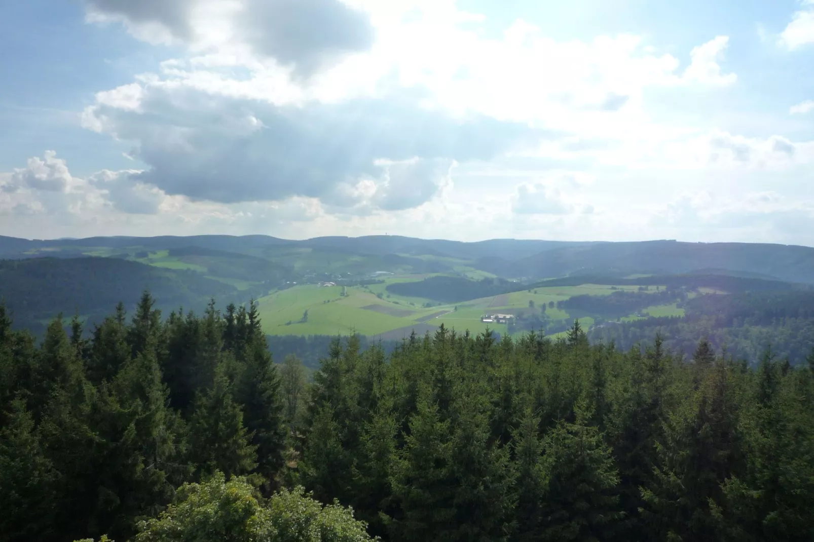 Auf den Gärten-Gebieden zomer 1km