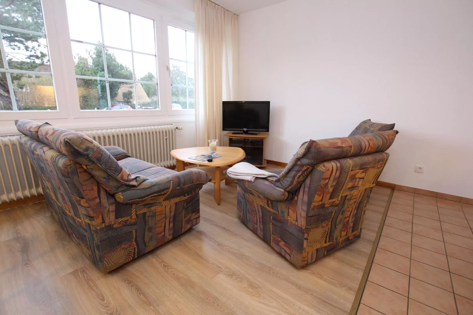 Apartementhaus Ulrike Wohnung 2 - Westerland-Woonkamer