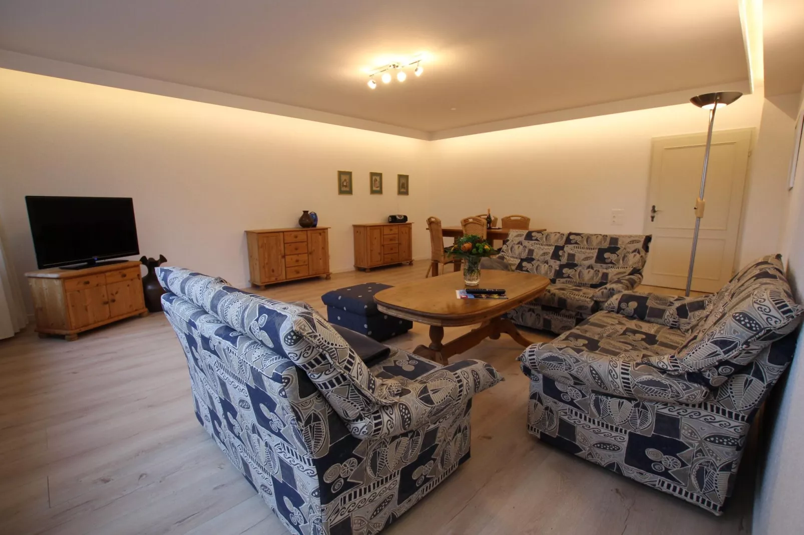 Apartementhaus Ulrike Wohnung 3 - Westerland-Woonkamer