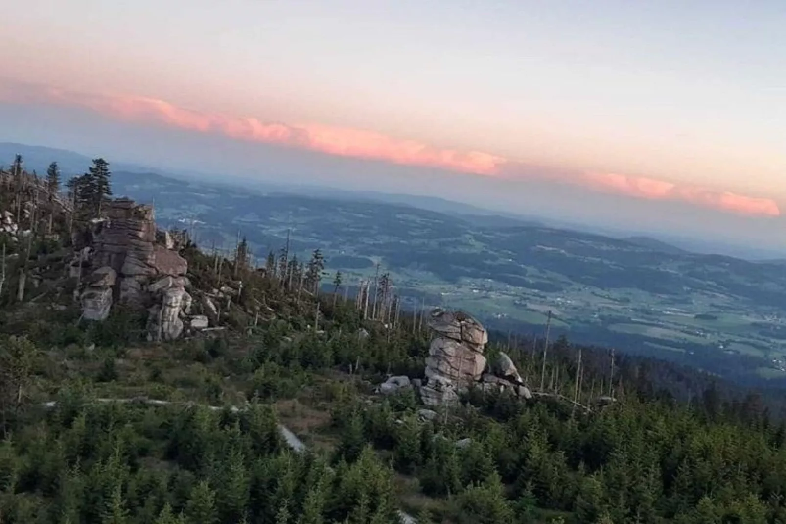 Im Bayerischen Wald-Gebieden zomer 1km