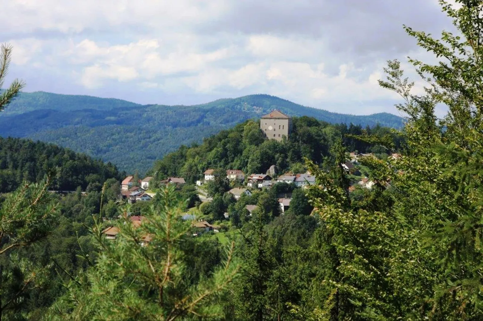 Im Bayerischen Wald-Gebieden zomer 1km