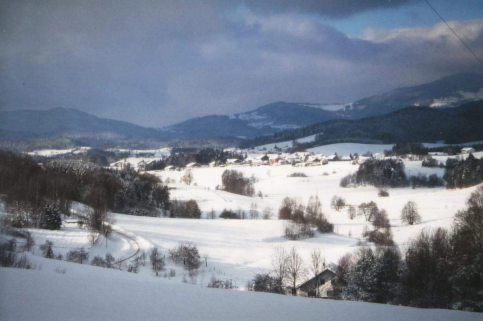 Im Bayerischen Wald-Gebied winter 5km