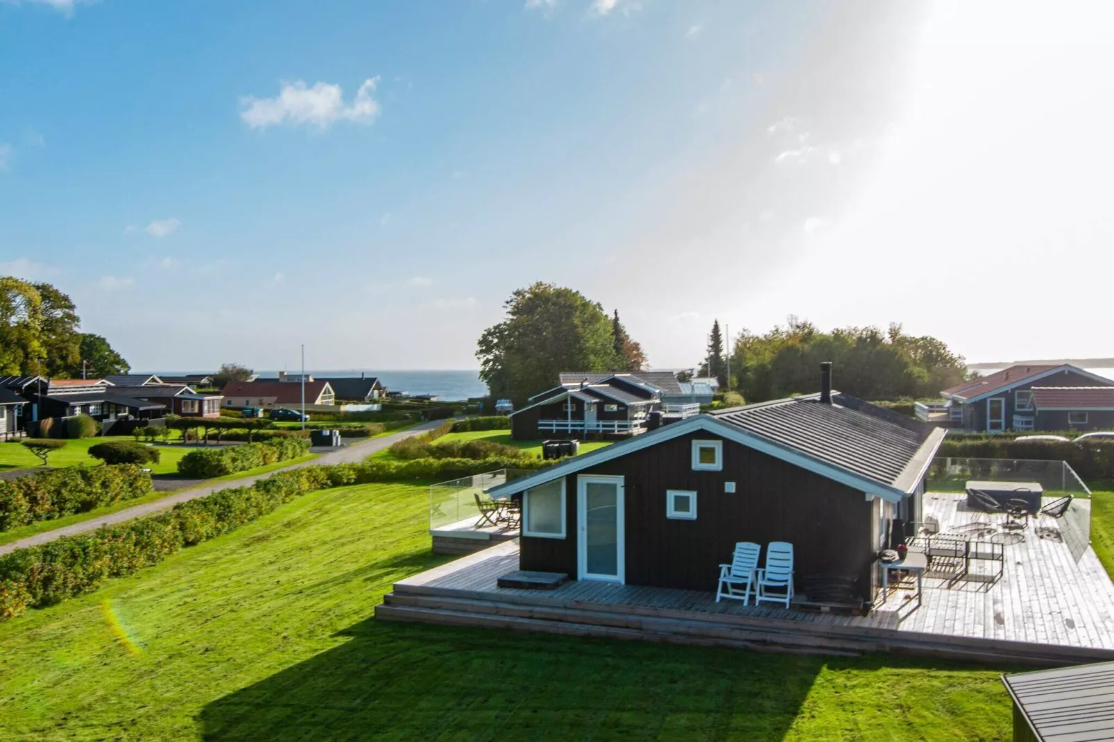 Modern vakantiehuis met sauna in Juelsminde