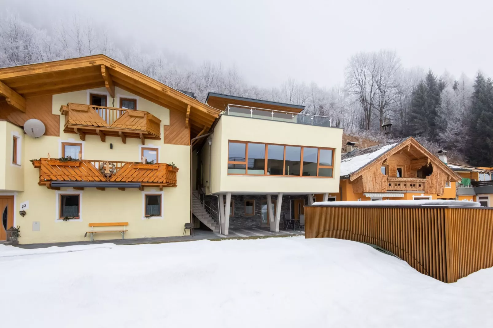 Vakantiehuis vlakbij Kaprun, in Zell am See-Exterieur winter