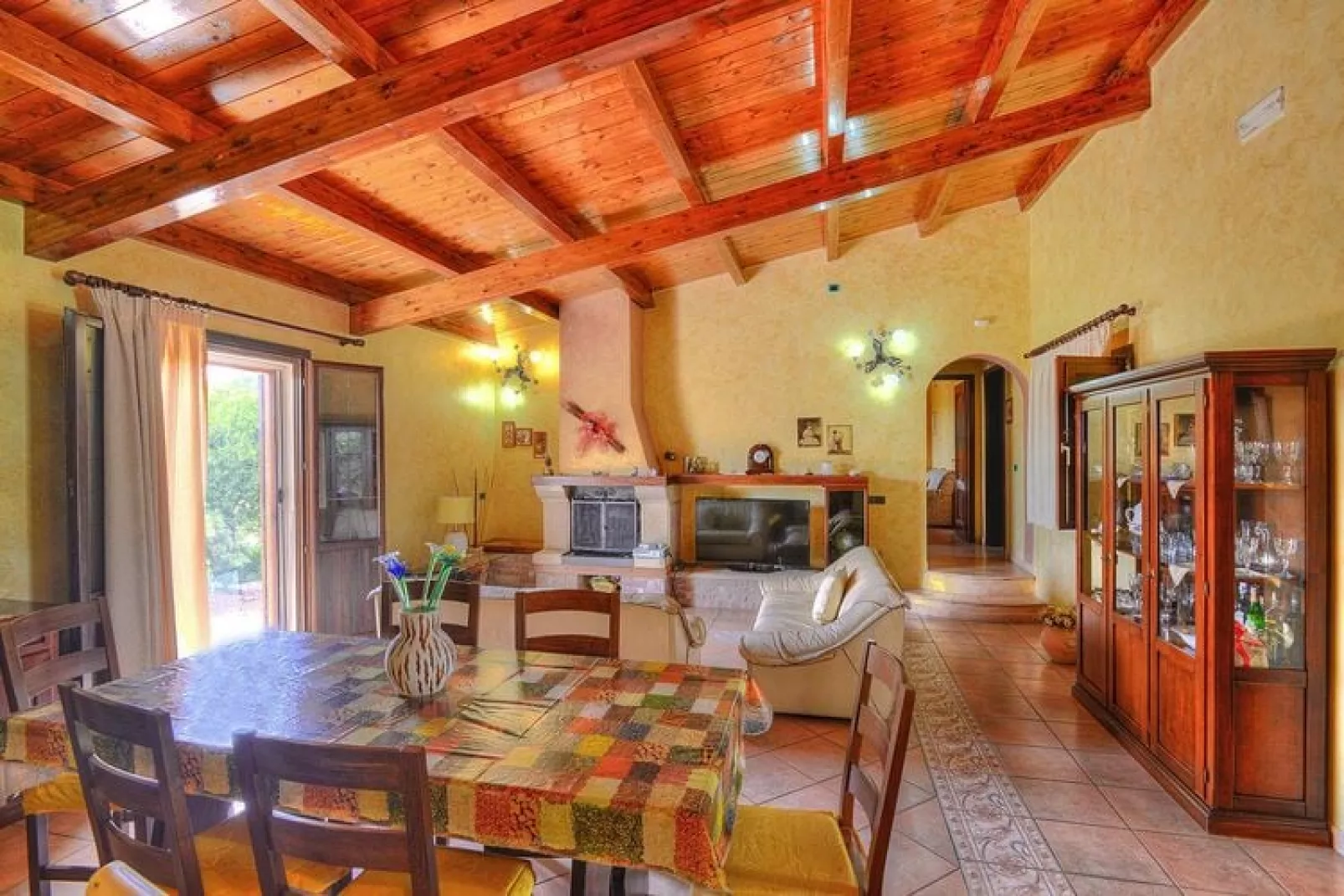 Ferienhaus Solarino-Villa Eureka-Woonkamer