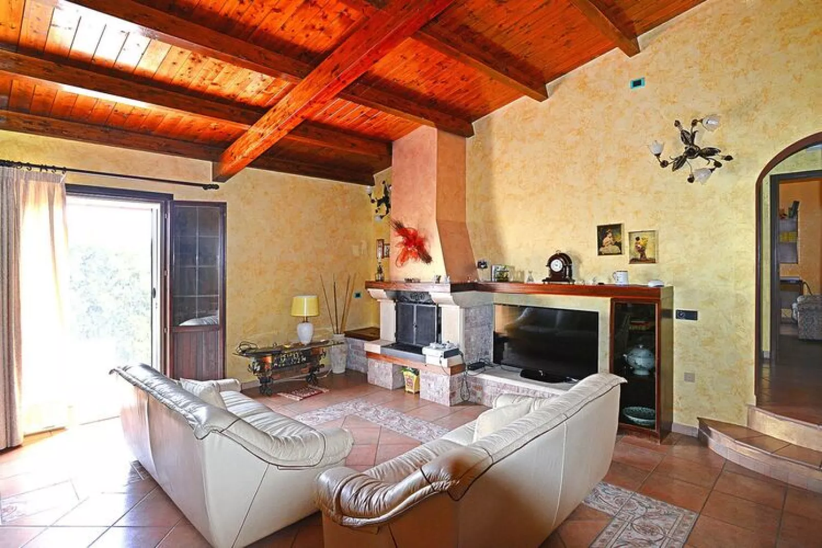 Ferienhaus Solarino-Villa Eureka-Woonkamer