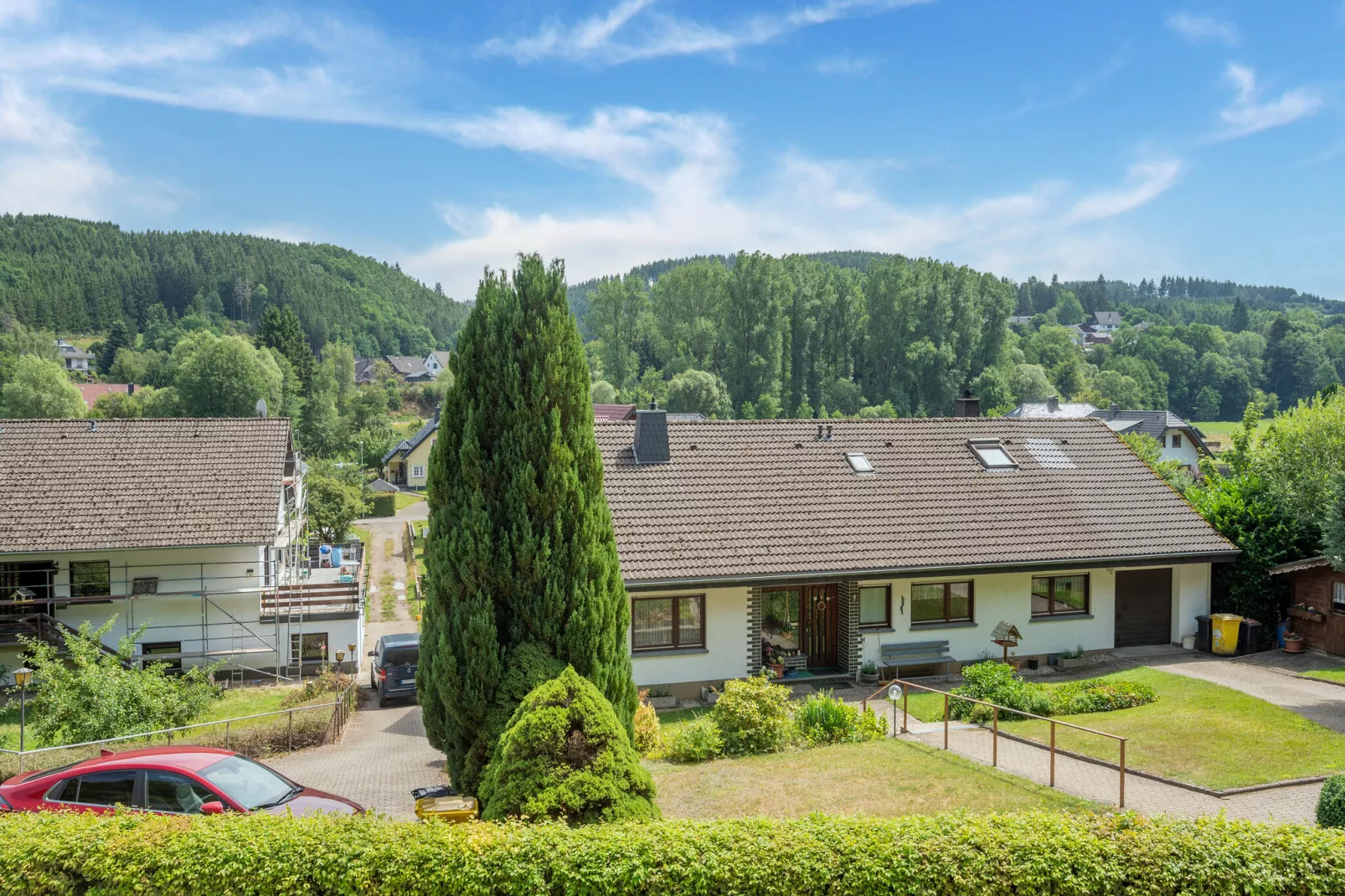 Eyes Ferienhaus-Uitzicht zomer