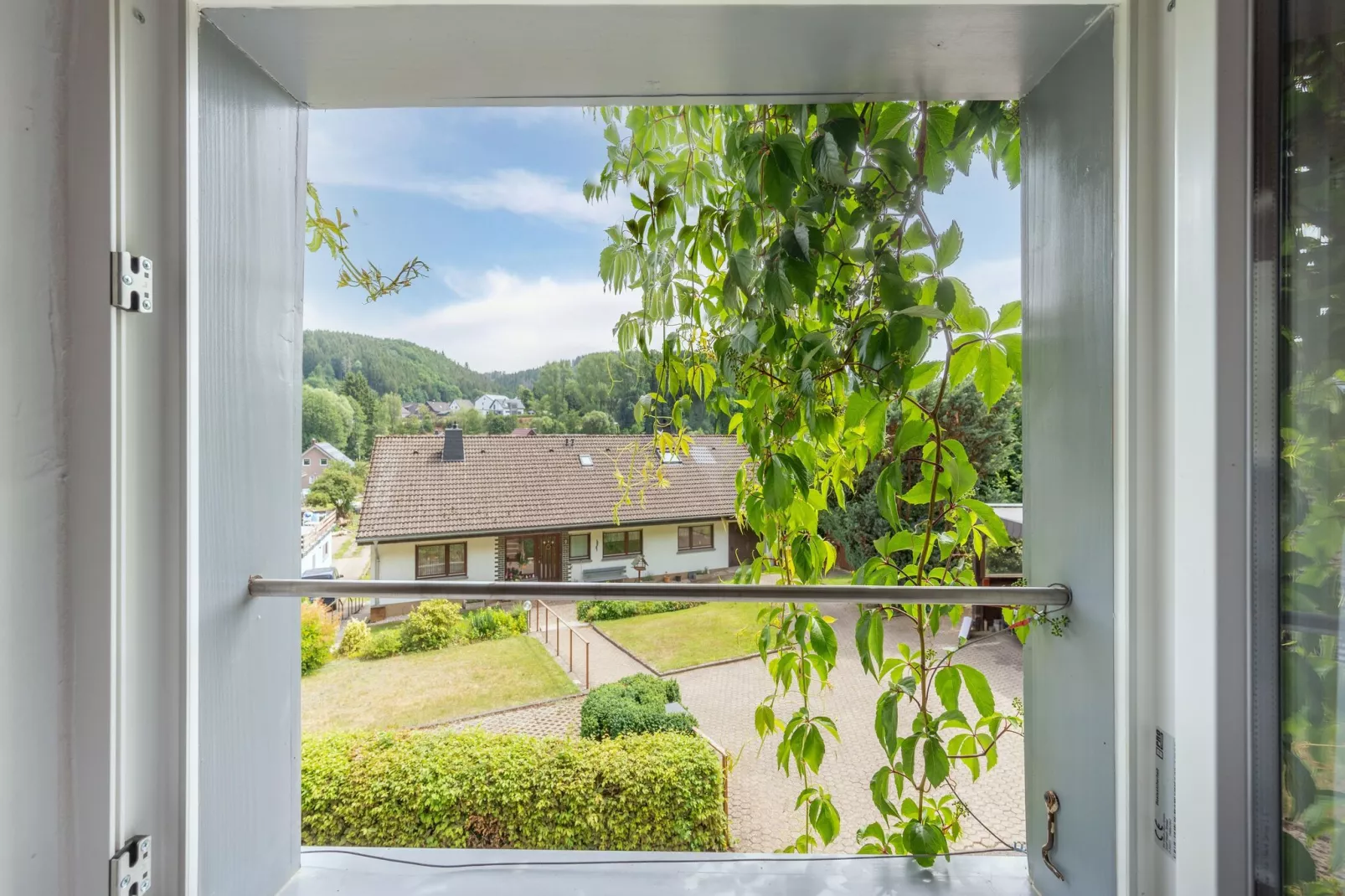 Eyes Ferienhaus-Uitzicht zomer