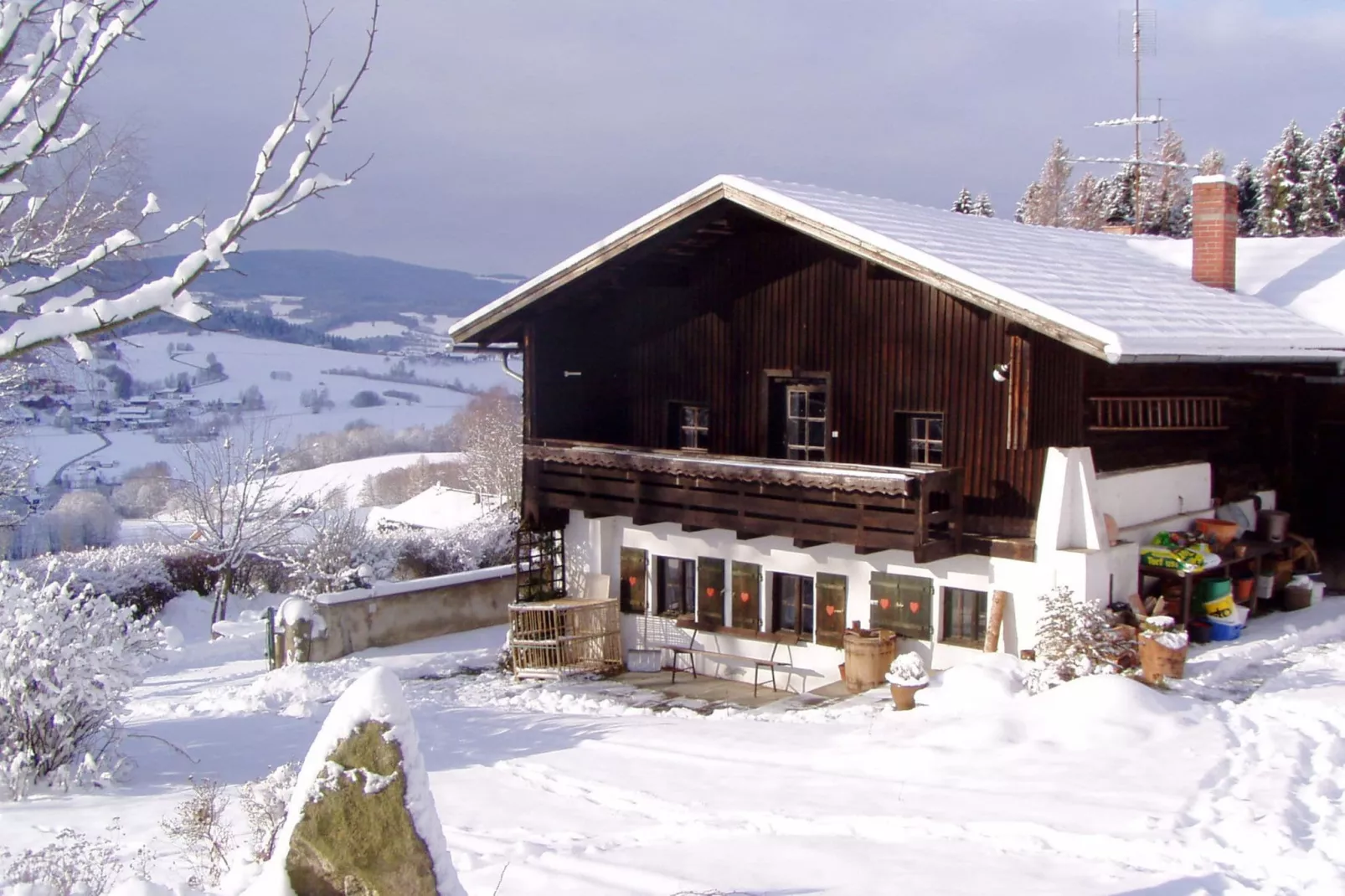 Weidhaus-Exterieur winter