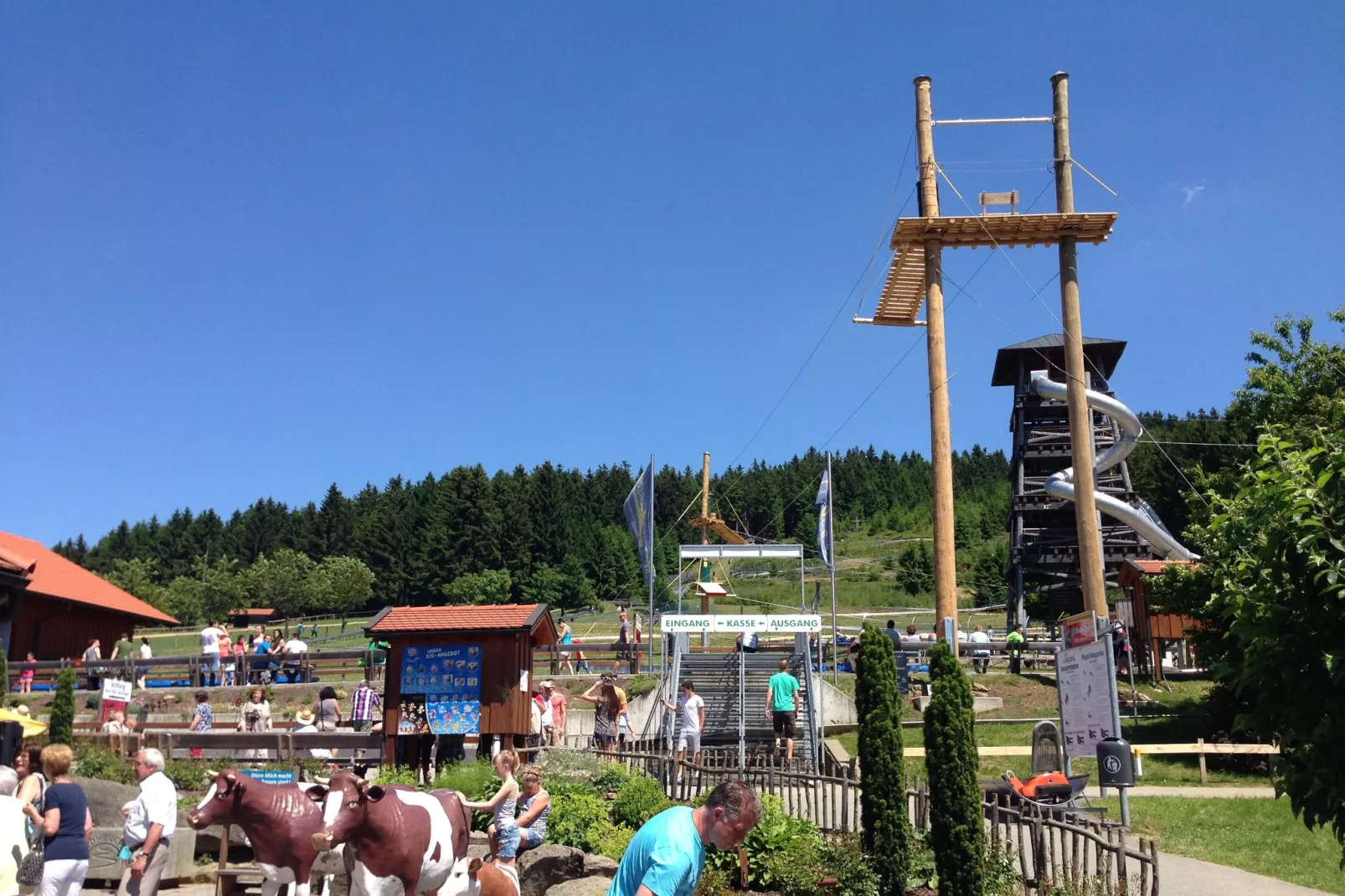 Weidhaus-Gebieden zomer 20km