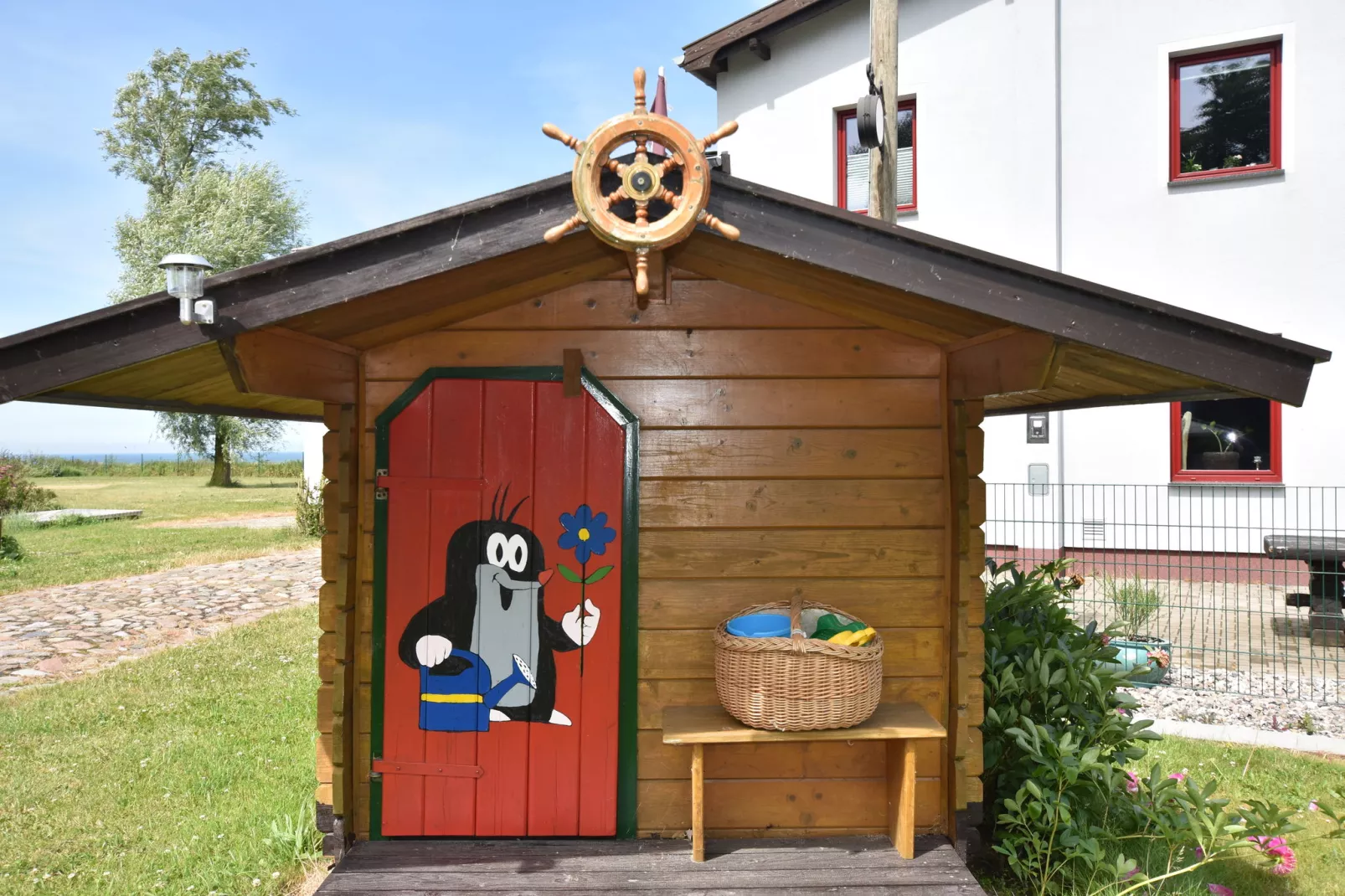 Ferienwohnung mit Meerblick-Tuinen zomer