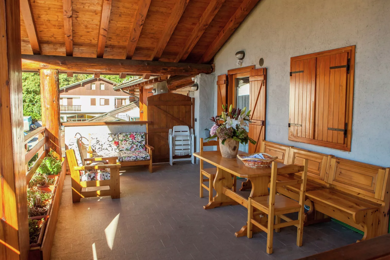 Chalet Antey Quadri B-Terrasbalkon