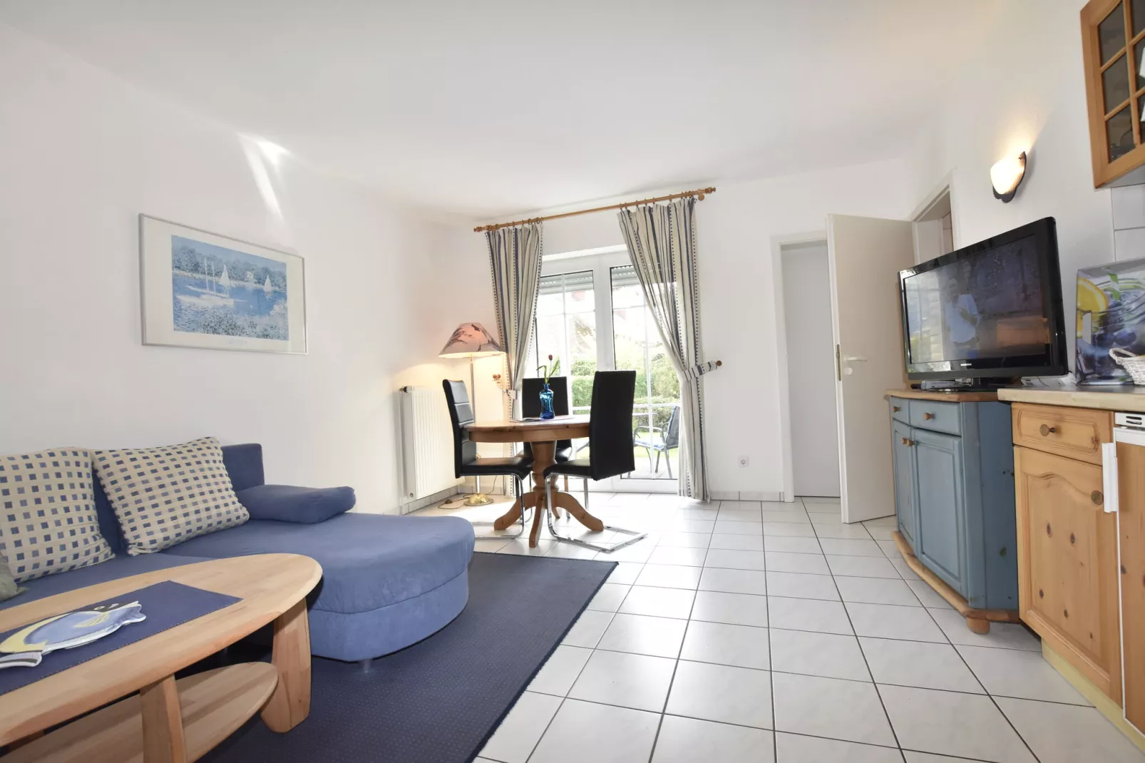 Die weiße Villa XL-Woonkamer