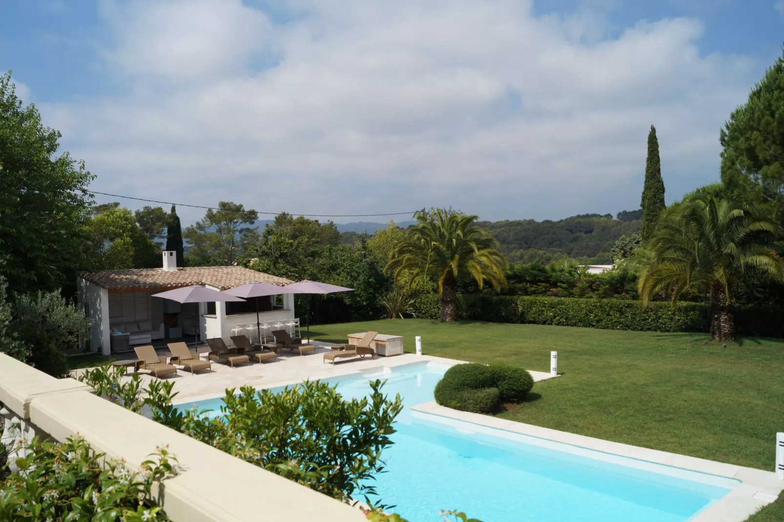 Villa Mougins-Tuinen zomer