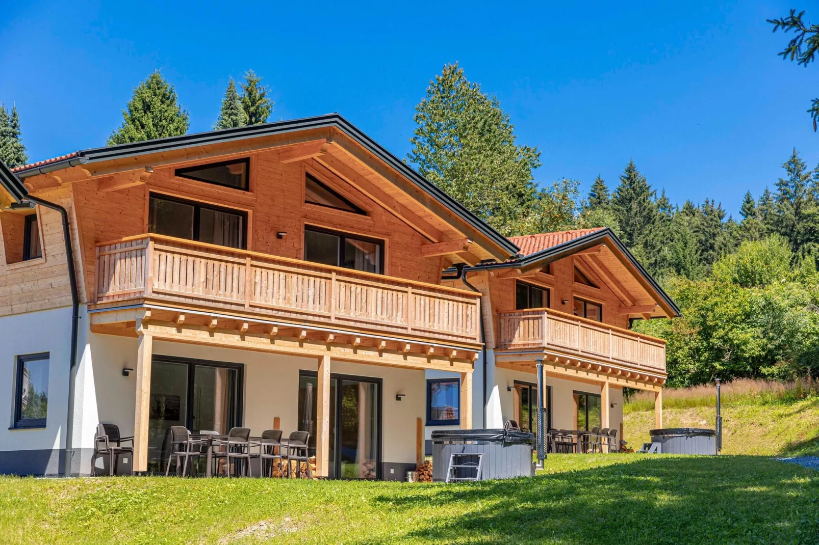 Chalet Großer Arber-Buitenkant zomer