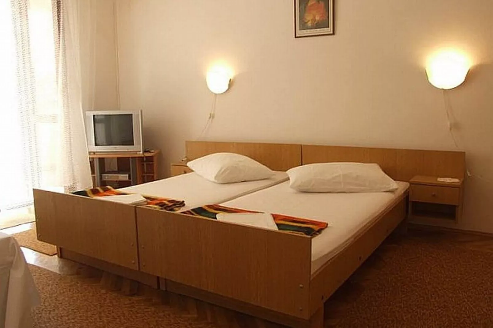 Pittoresk appartement in Pag met zeezicht-Slaapkamer