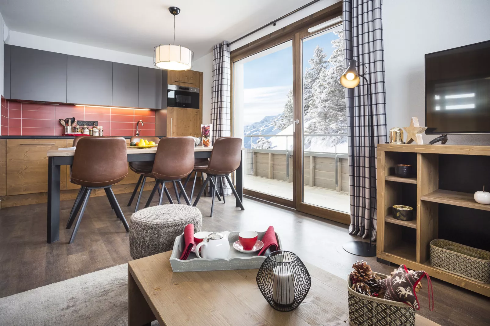 Résidence Les Chalets des Cimes 2-S4-Eetkamer