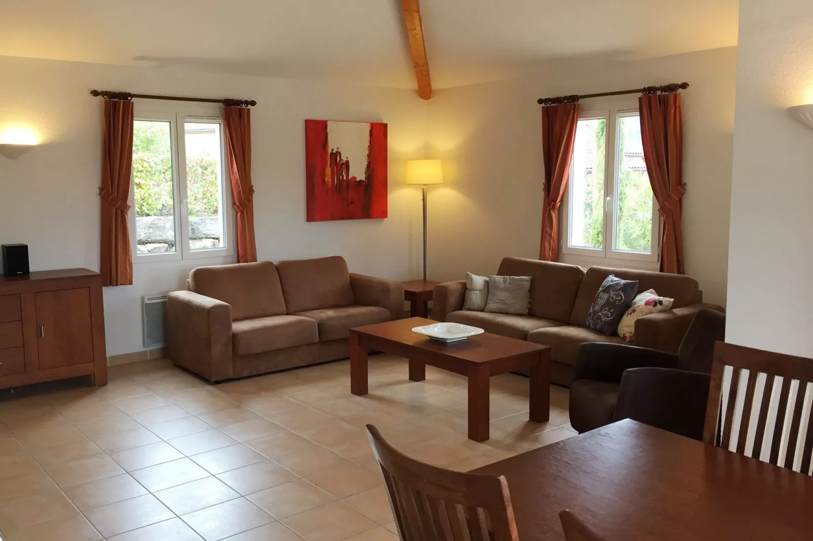 Villa Vallon Pont d'Arc-Woonkamer