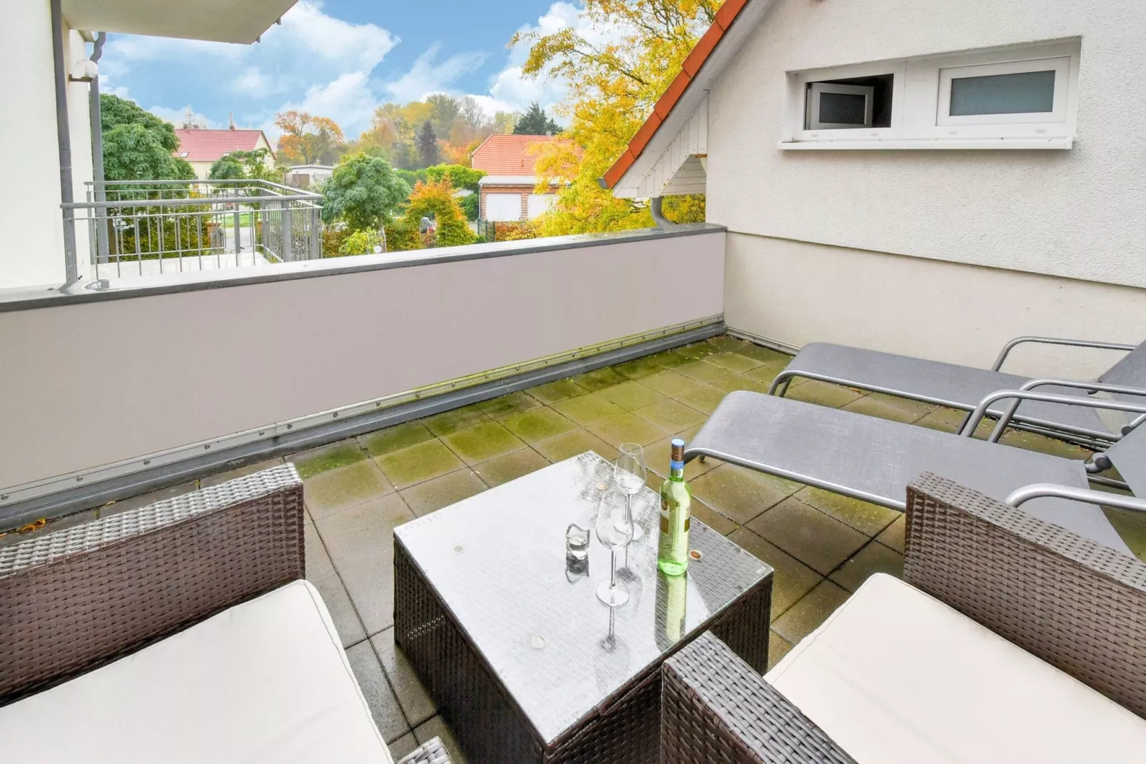 Modernes Appartement mit Terrasse auf der Insel Rügen-Terrasbalkon