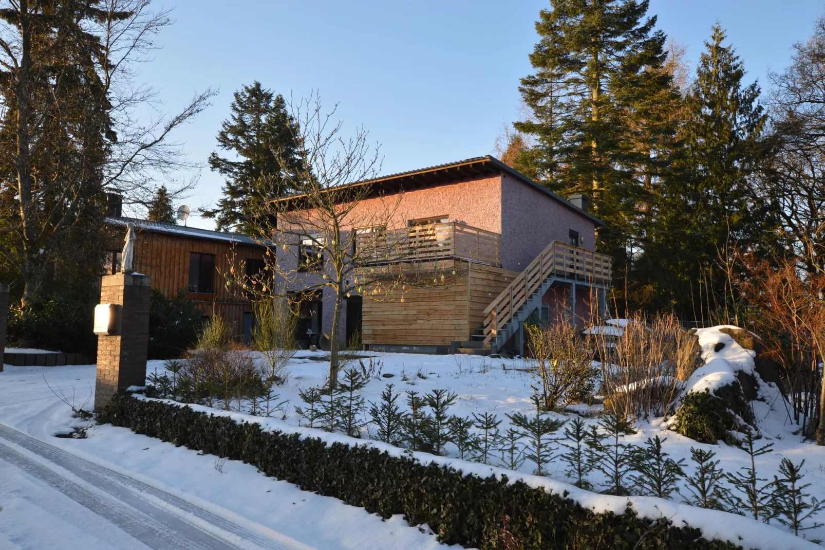 Ferienwohnung Obergeschoss Weitblick II-Exterieur winter