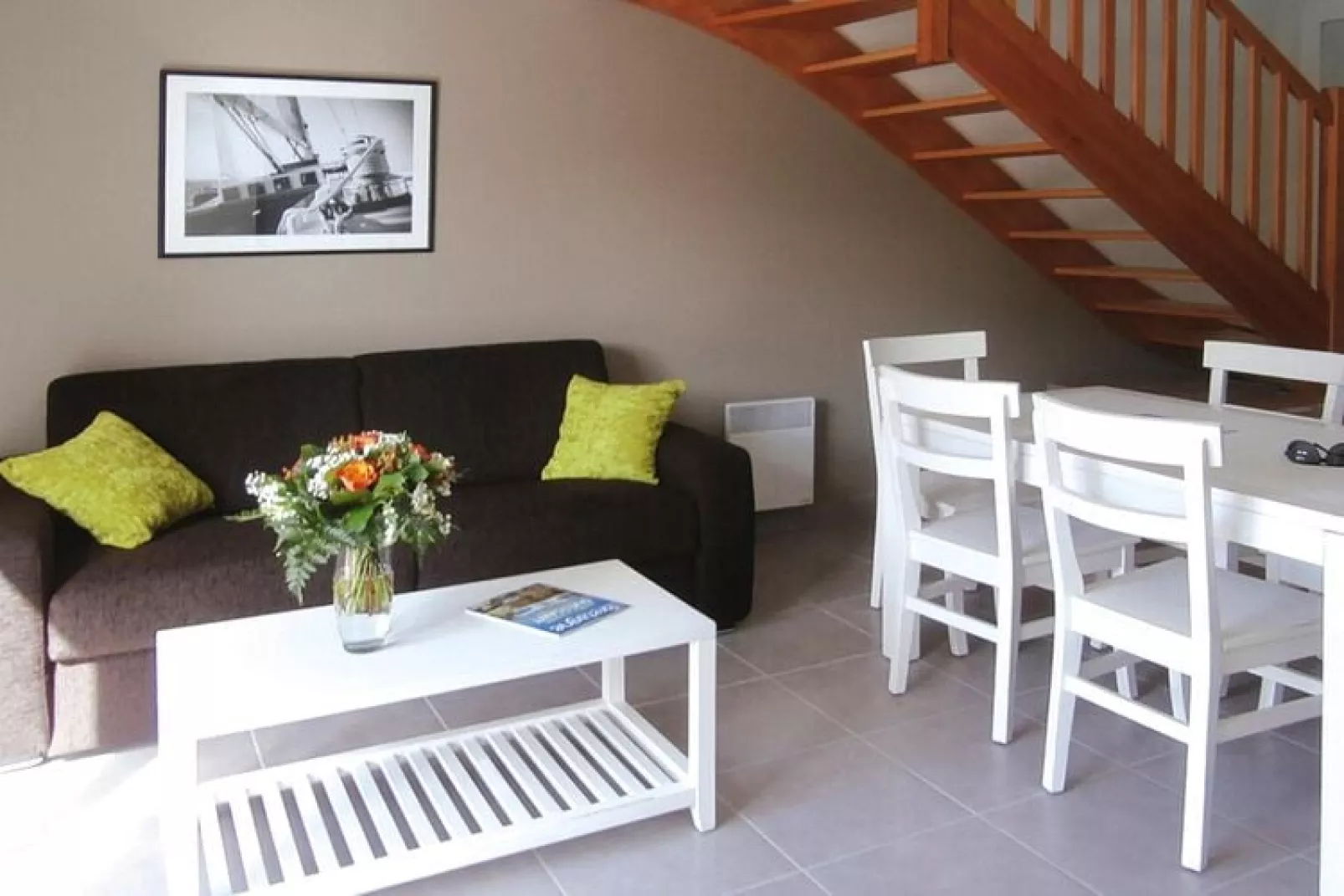 Residence Le Domaine des Mauriers St Malo // T4 Duplex 8 Pers-Woonkamer