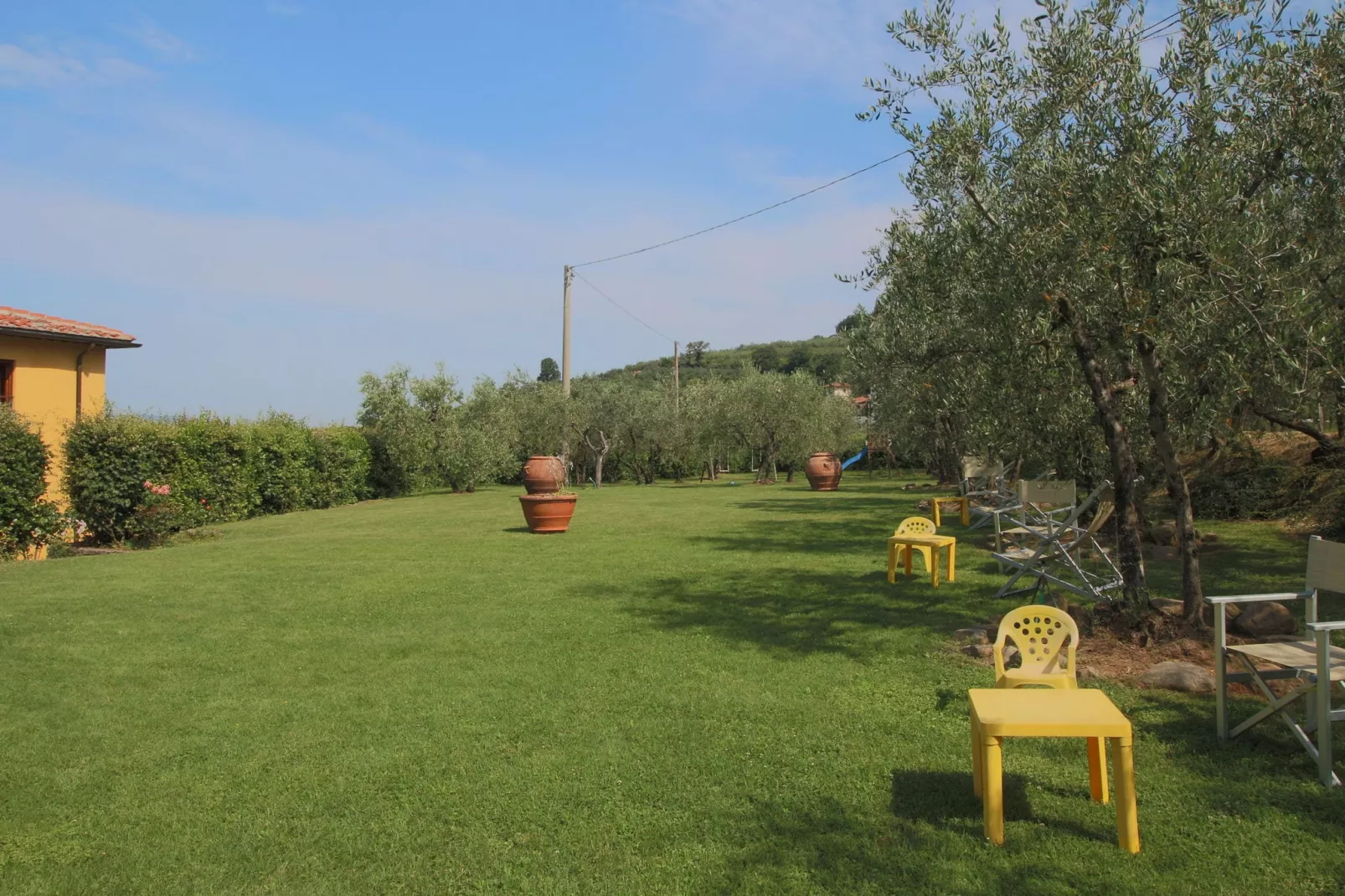 Podere Pulicciano Cantina-Tuinen zomer