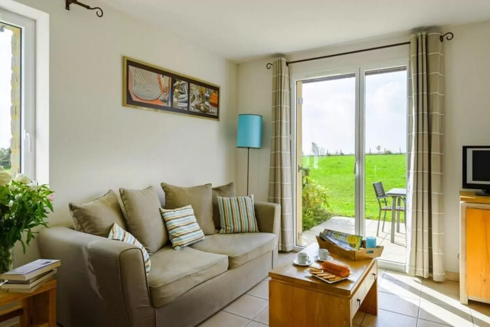 Residence Les Hauts de la Houle, Cancale-M.8X - Maisonnette Duplex 8 Pers.-Woonkamer