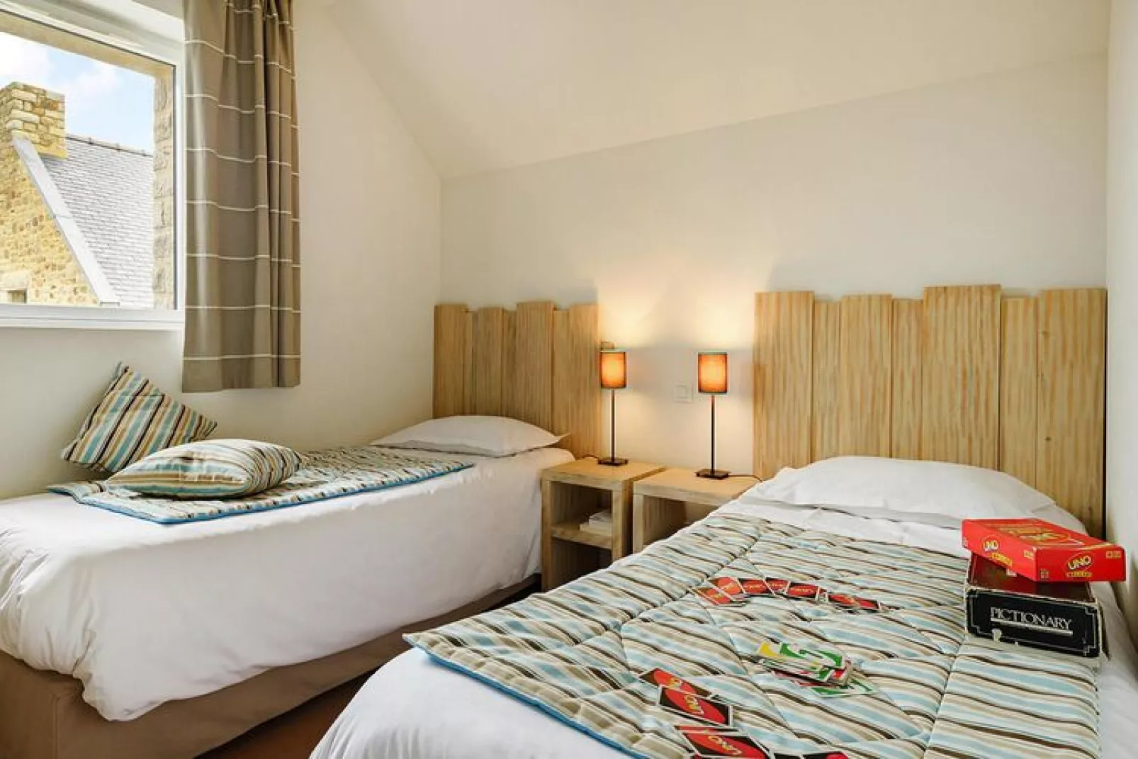 Residence Les Hauts de la Houle, Cancale-M.8X - Maisonnette Duplex 8 Pers.-Slaapkamer