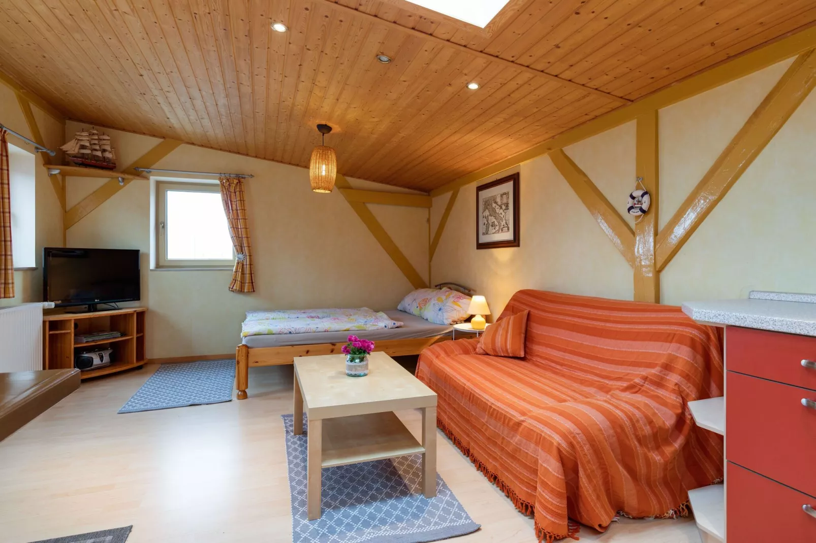 Ferienwohnung Usedom-Woonkamer