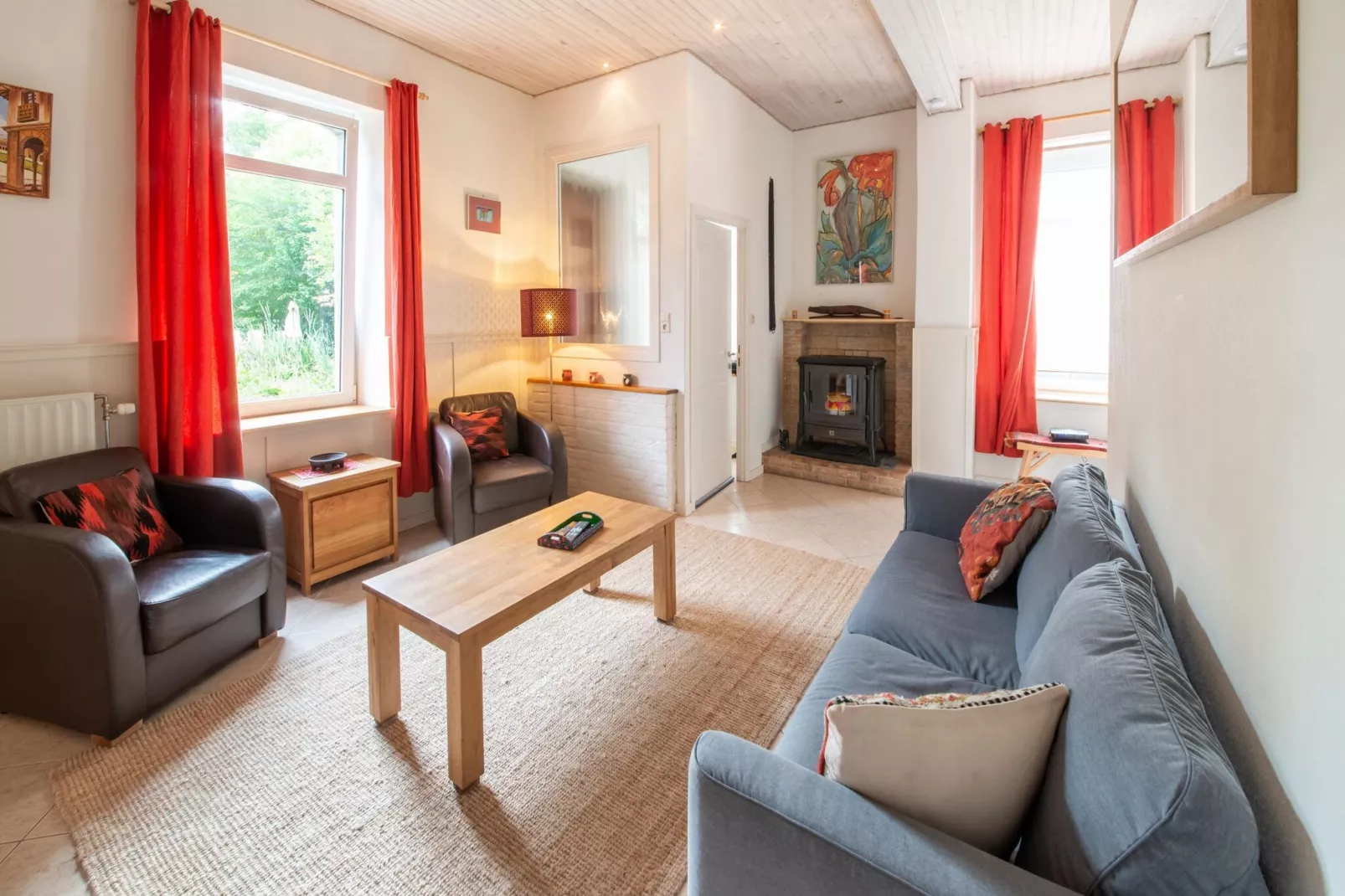 Superbe habitation au calme pour 6 personnes-Woonkamer