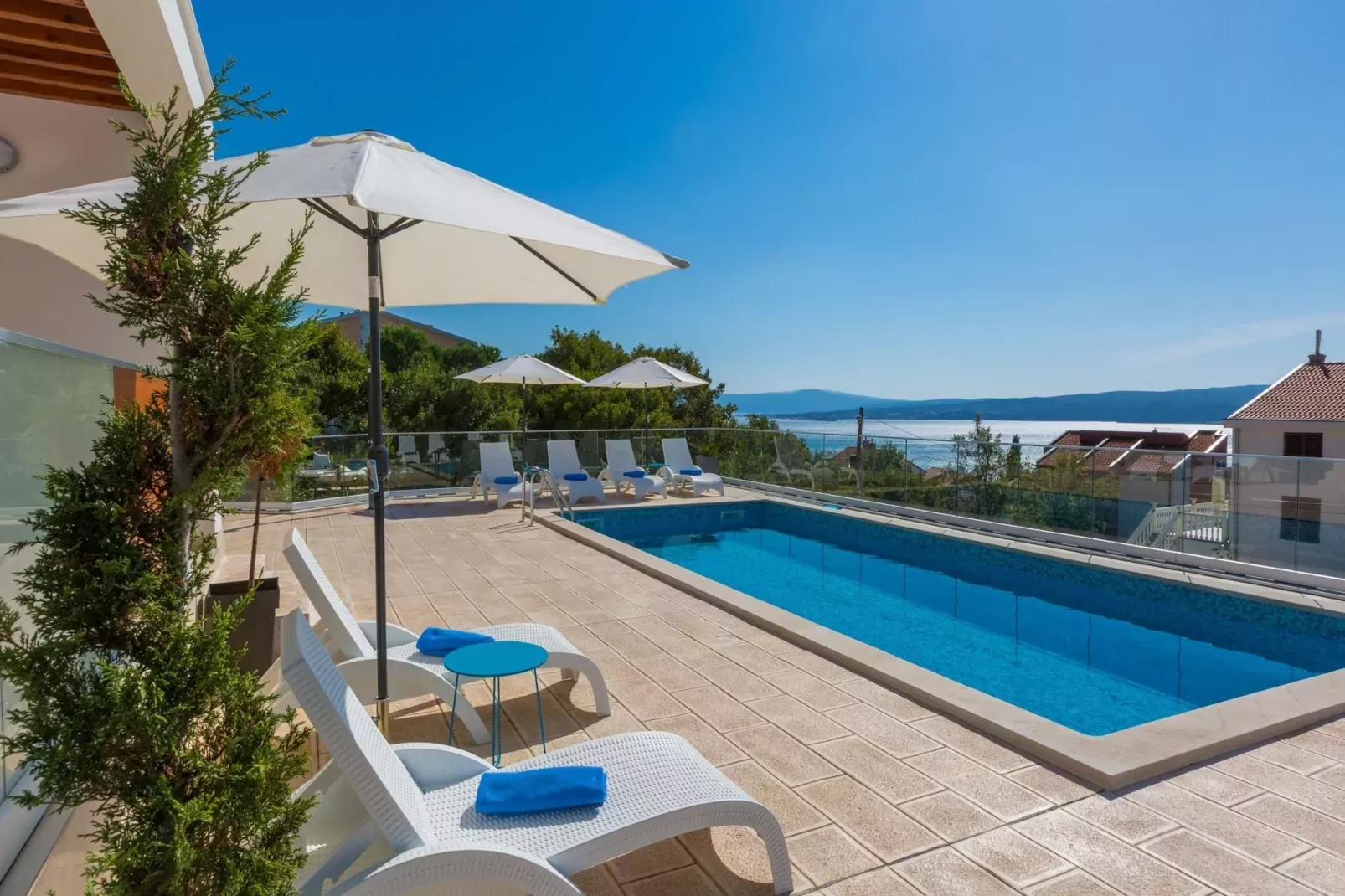 Apartment Villa Grande A2-Zwembad