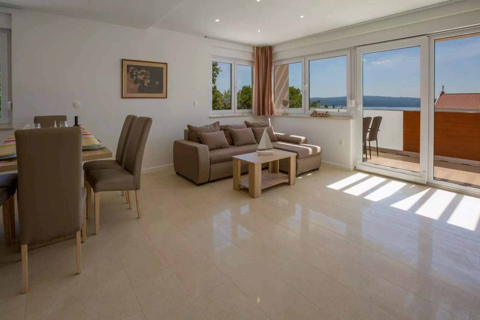 Apartment Villa Grande A2-Woonkamer