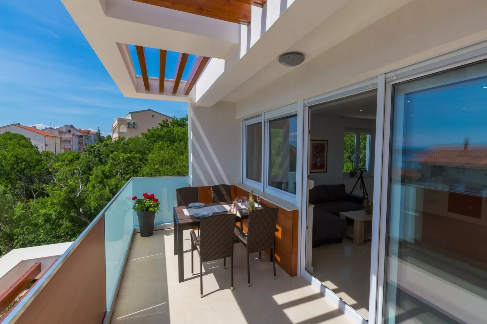 Villa Apartment Grande A7-Terrasbalkon