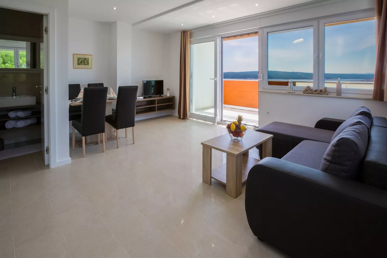 Villa Apartment Grande A7-Woonkamer