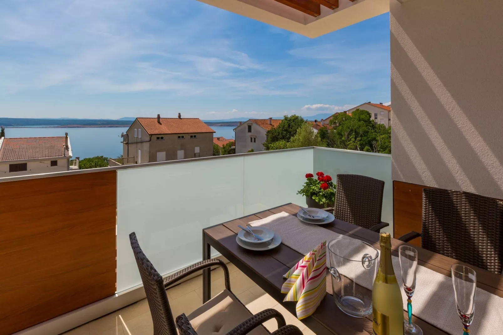 Villa Apartment Grande A7-Uitzicht zomer