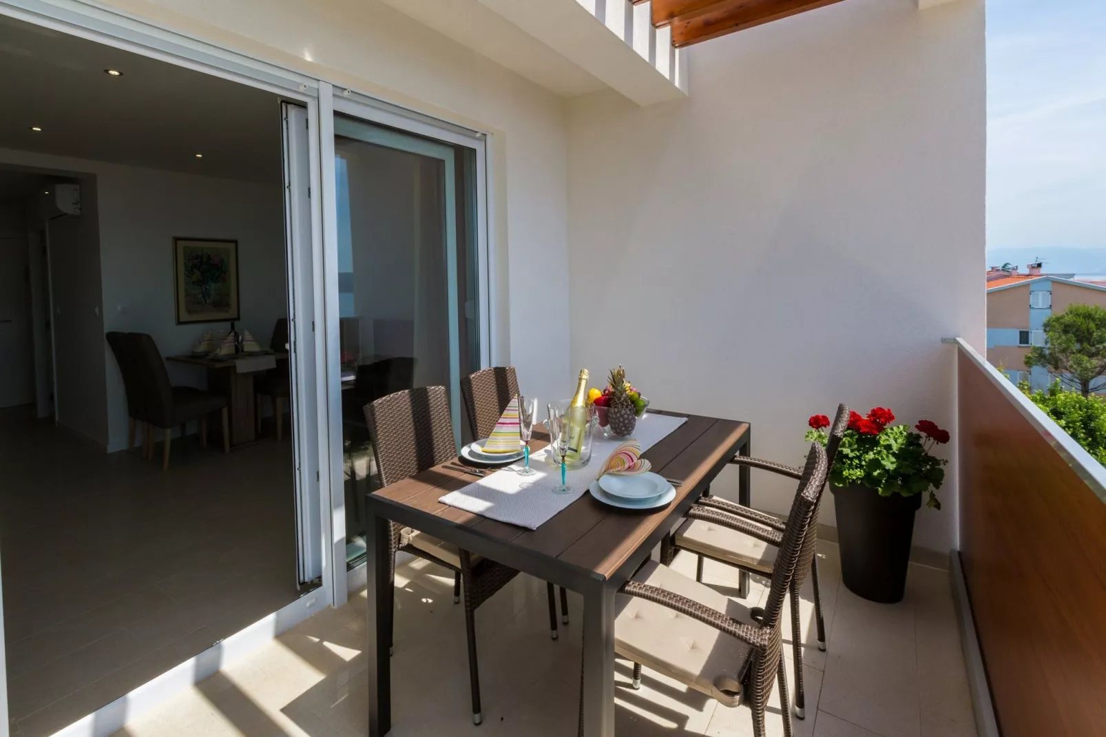 Villa Apartment Grande A8-Terrasbalkon