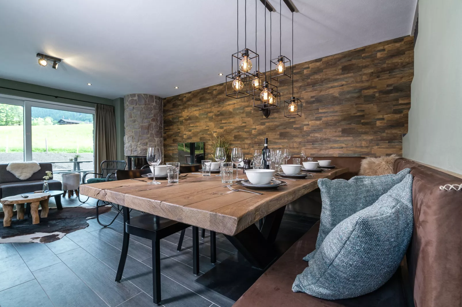Chalet Schneeloewe S-Woonkamer