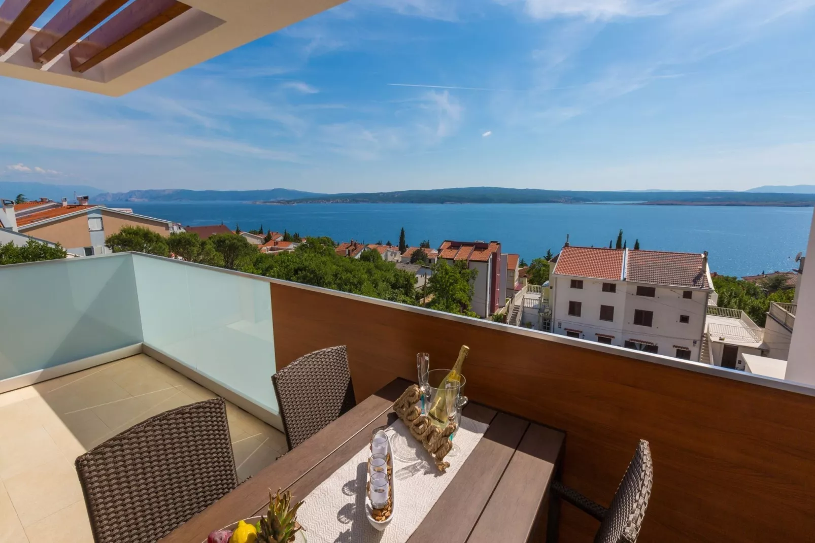 Villa Apartment Grande A4-Uitzicht zomer