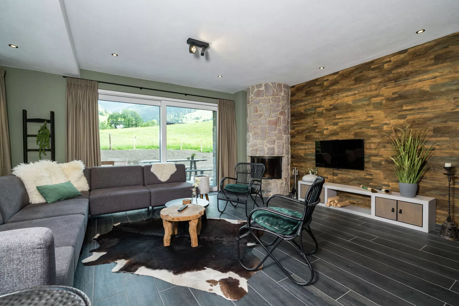 Chalet Schneeloewe L-Woonkamer