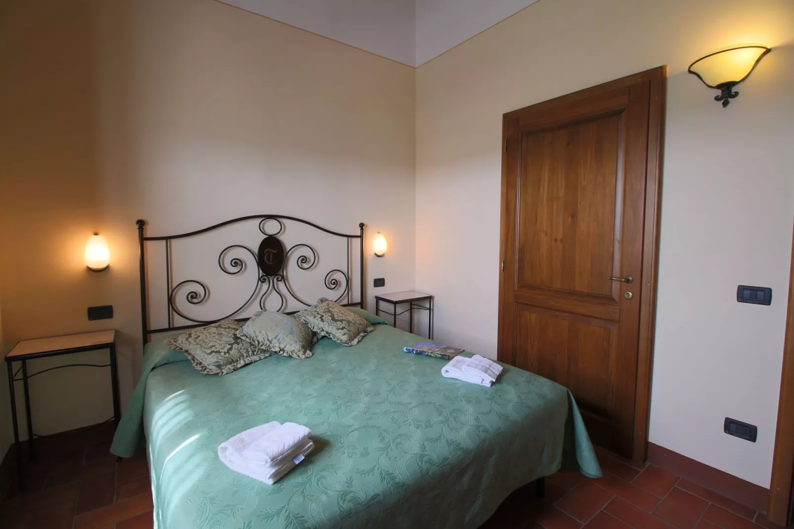 Gezellig appartement in Montepulciano met zwembad-Slaapkamer