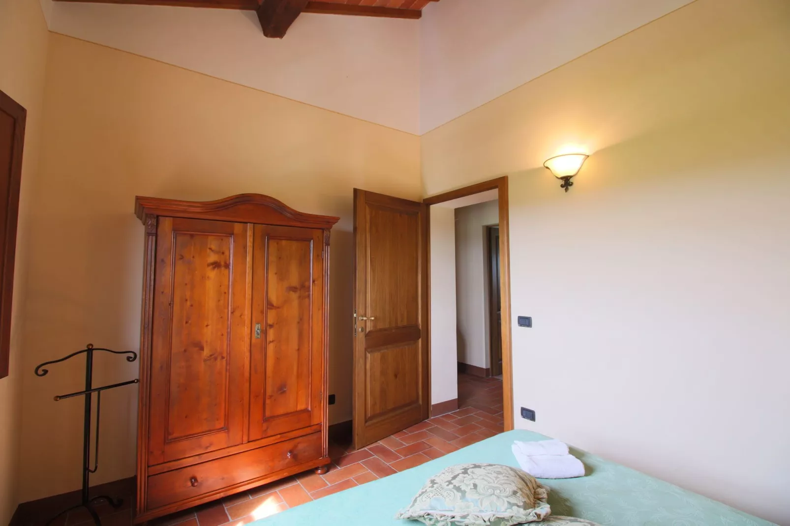 Gezellig appartement in Montepulciano met zwembad-Slaapkamer