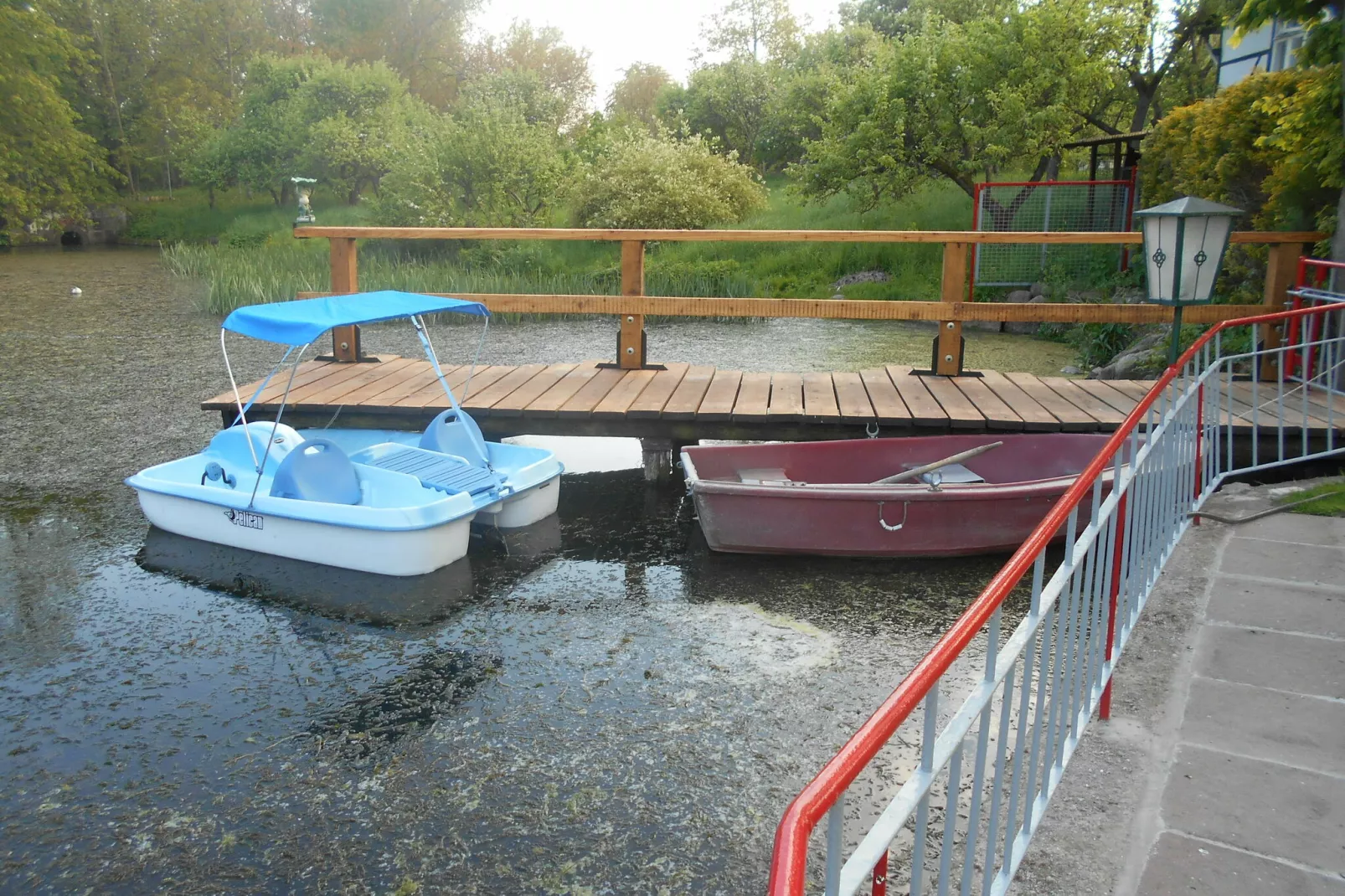 Gartenbungalow 1 linke Seite-Gebieden zomer 1km