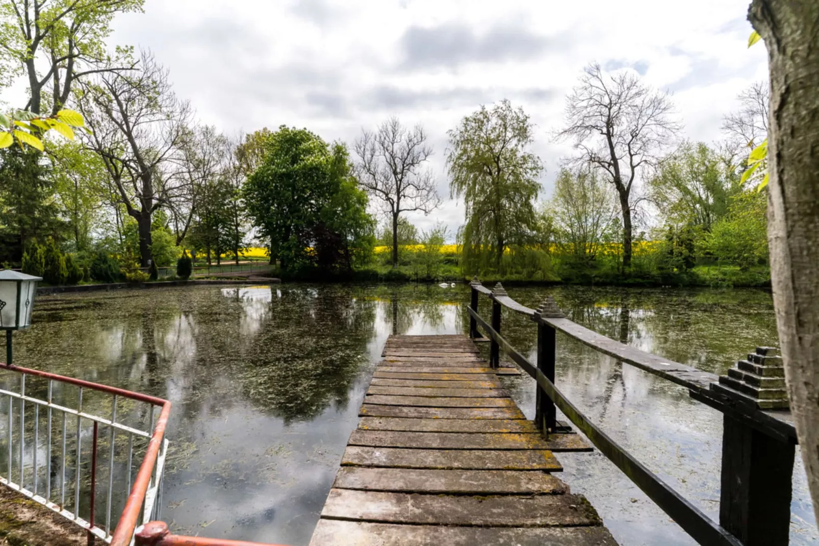 Gartenbungalow 2 rechte Seite-Uitzicht zomer